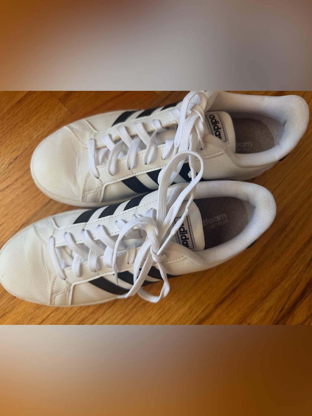 adidas White Athletic Sneakers - Picture 3 of 5